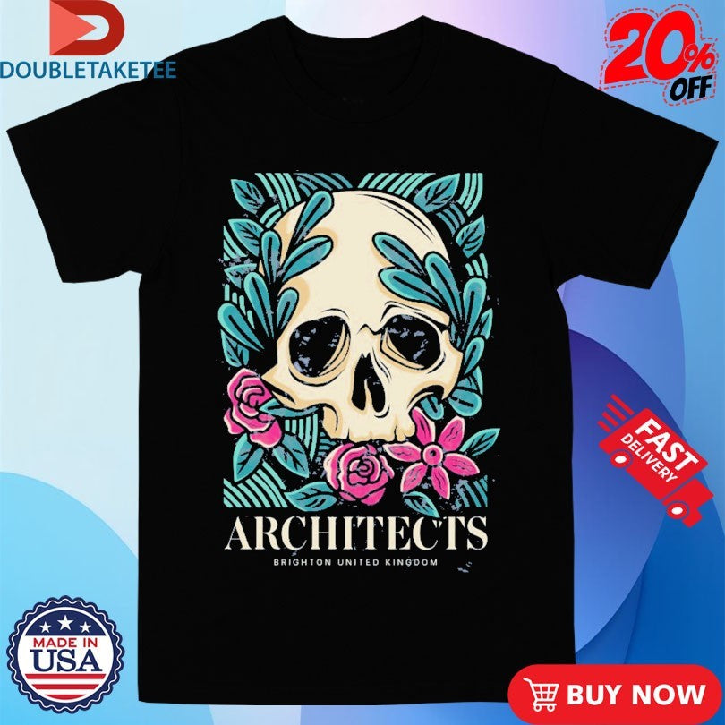 Architects Brighton United Kingdom Floral Skull Shirts