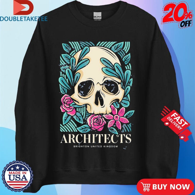 Architects Brighton United Kingdom Floral Skull Shirts