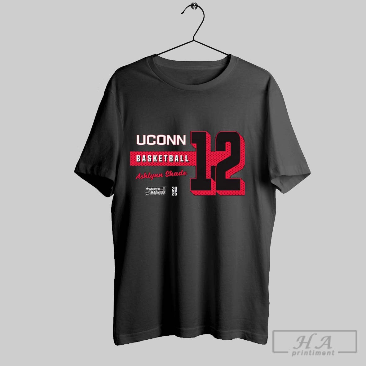 Official Ashlynn Shade Number 12 Uconn Huskies Basketball 2025 Ncaa March Madness T-Shirts, Hoodie, Sweatshirt