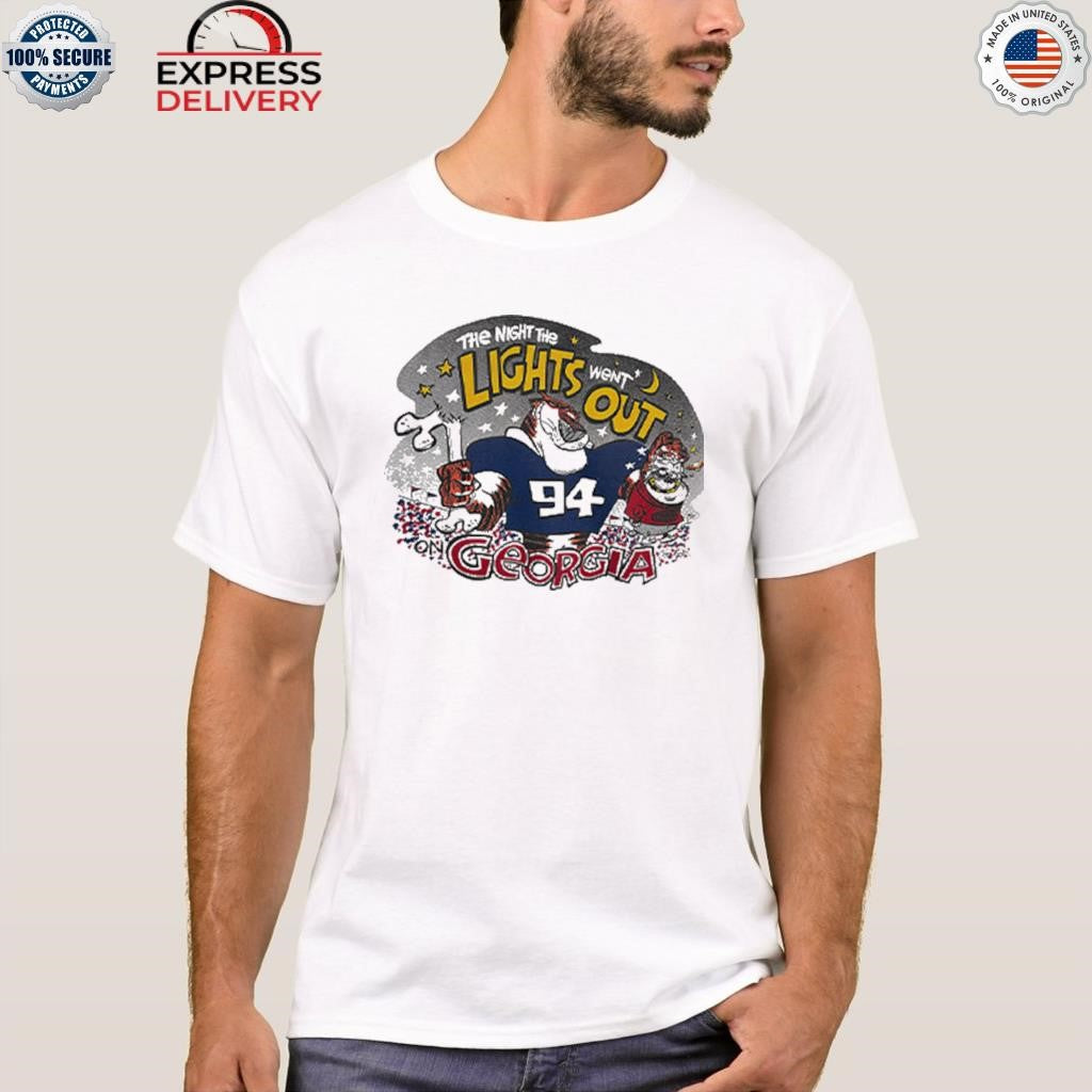 Auburn Tigers The Night The Lights Went Out Georgia Shirt