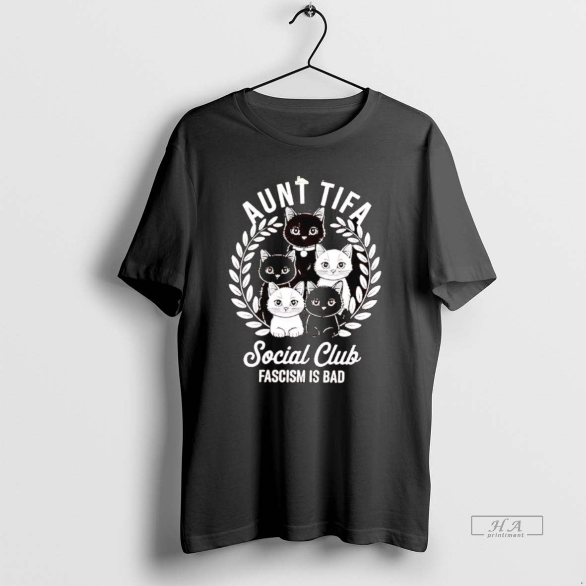 Official Aunt Tifa Cats Social Club Fascism Is Bad T-Shirts, Hoodie, Sweatshirt | InkRitualCo.com