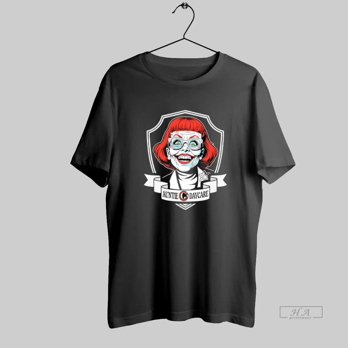 Official Auntie Gs Daycare Creepy Vintage Horror Character Funny T-Shirts, Hoodie, Sweatshirt | InkRitualCo.com