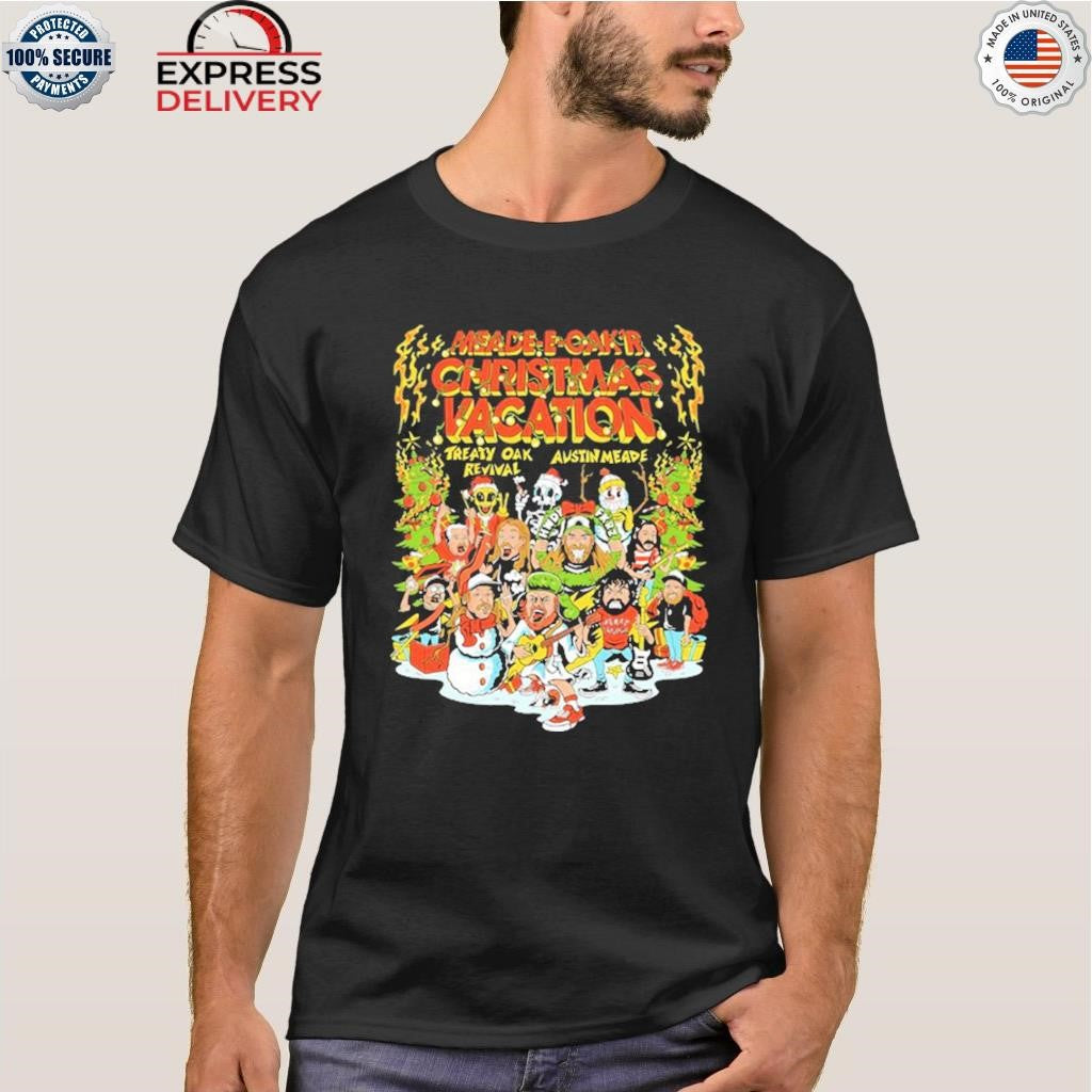 Austin Meade and Treaty Oak Revival Meade E Cak’s Christmas Vacation Tour 2025 Shirt