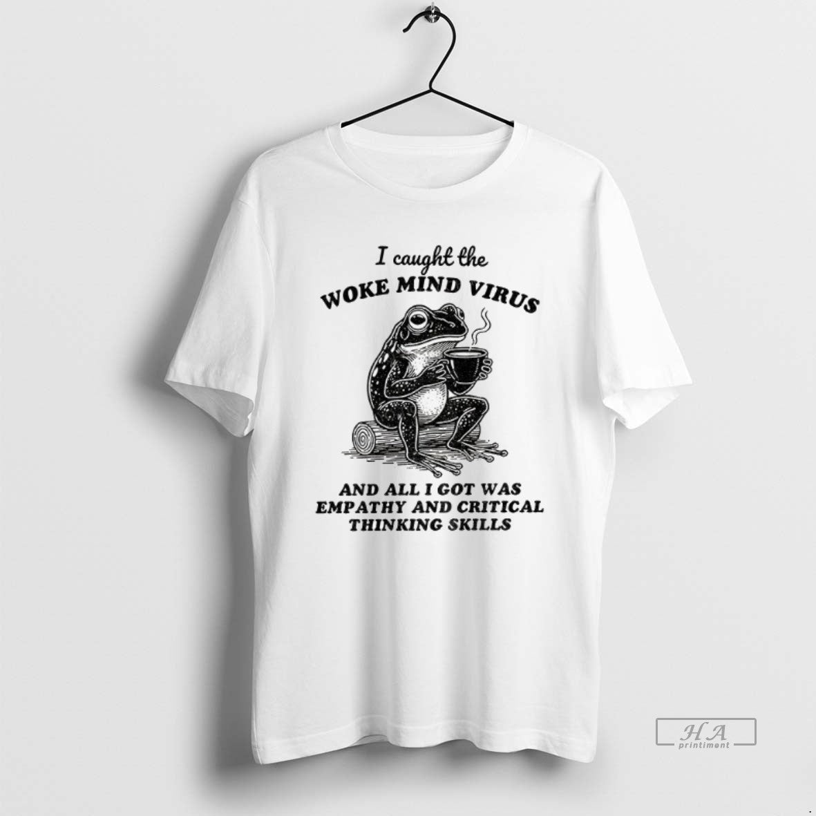 Official Awakened Thinking Virus Frog I Caught The Woke Mind Virus And All I Got T-Shirts, Hoodie, Sweatshirt