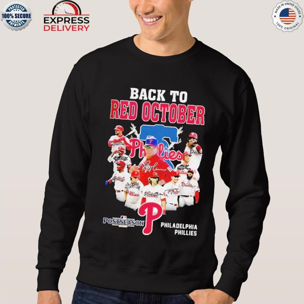 Back To Red October Phillies 2025 Postseason Shirt