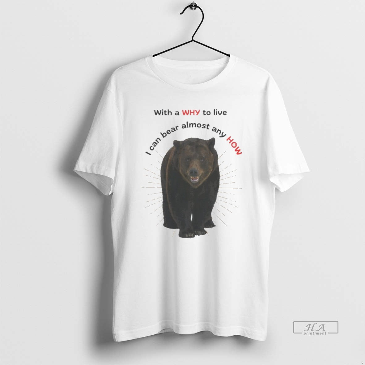 Official Bear With A Why To Live I Can Bear Almost Any How T-Shirts, Hoodie, Sweatshirt | InkRitualCo.com