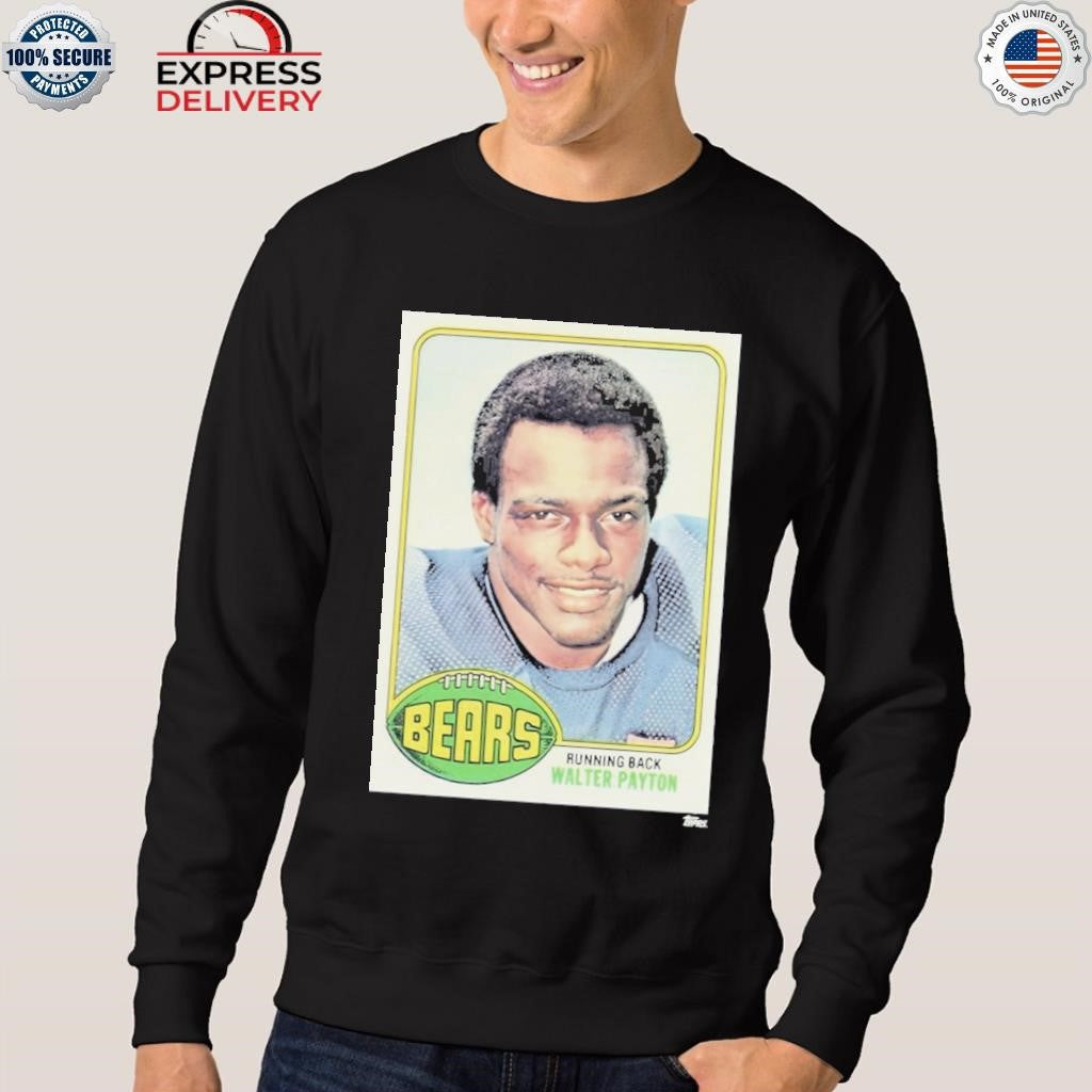 Bears Running Back Walter Payton Topps Rookie Card Shirt