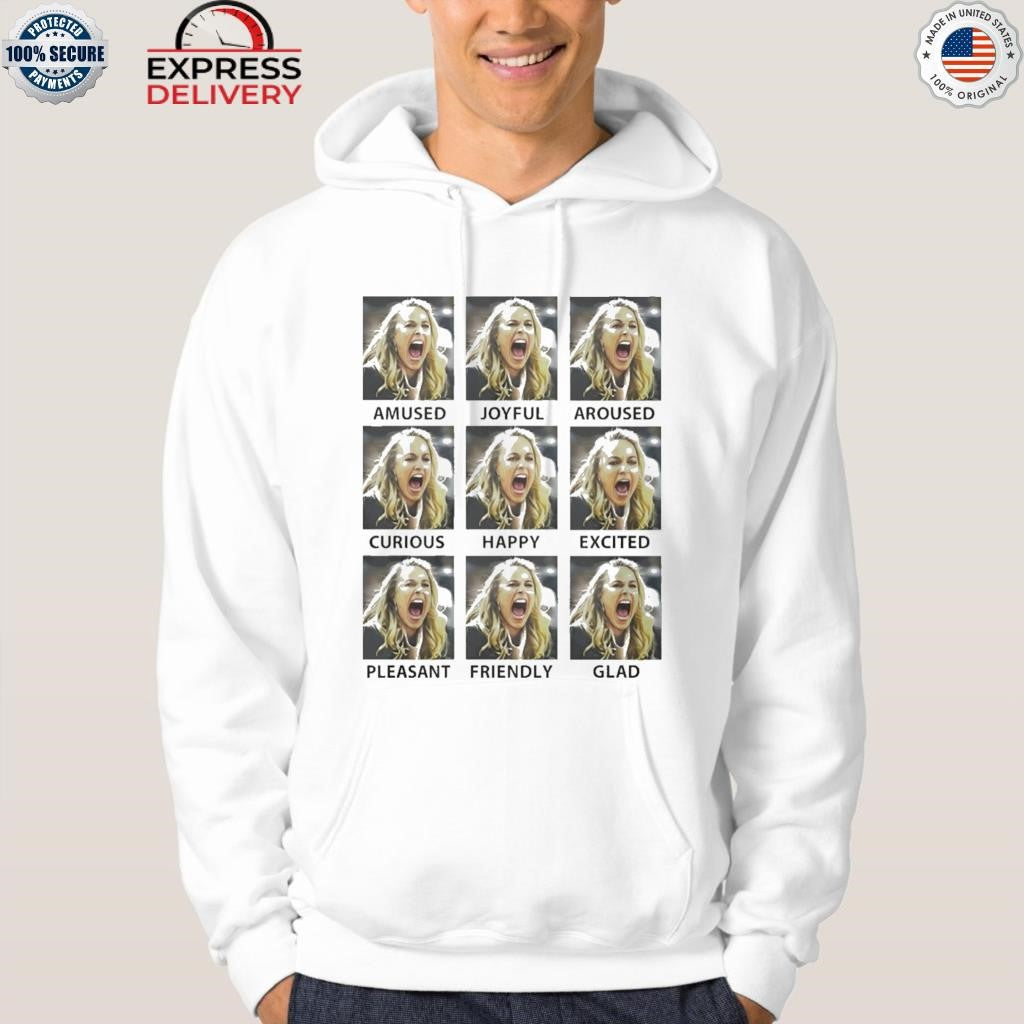 Becky Hammon Emotions Amused Joyfull Aroused Curious Happy Shirt