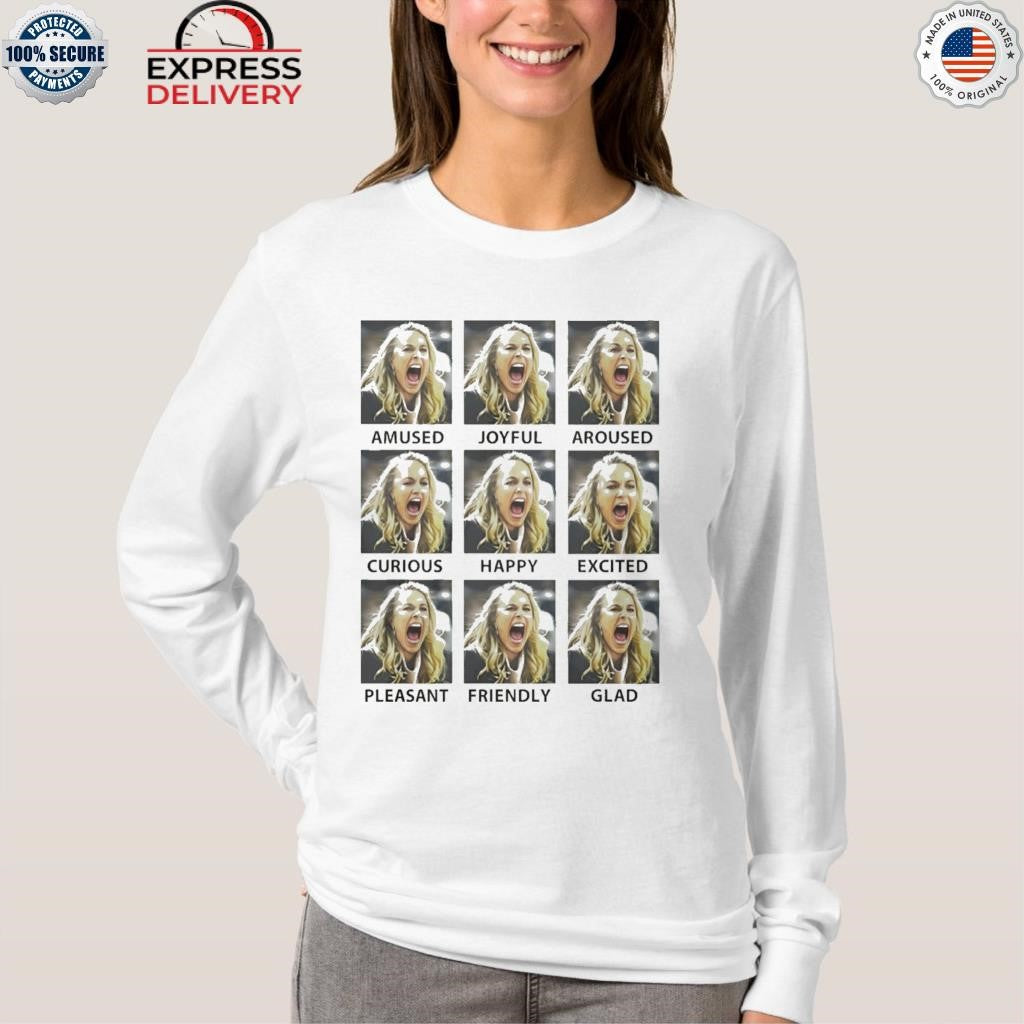 Becky Hammon Emotions Amused Joyfull Aroused Curious Happy Shirt
