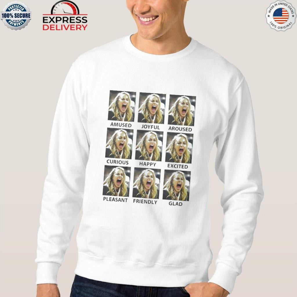 Becky Hammon Emotions Amused Joyfull Aroused Curious Happy Shirt