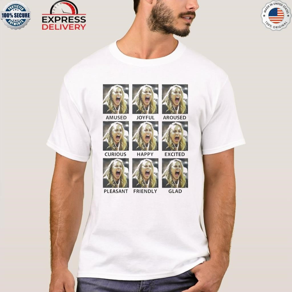 Becky Hammon Emotions Amused Joyfull Aroused Curious Happy Shirt