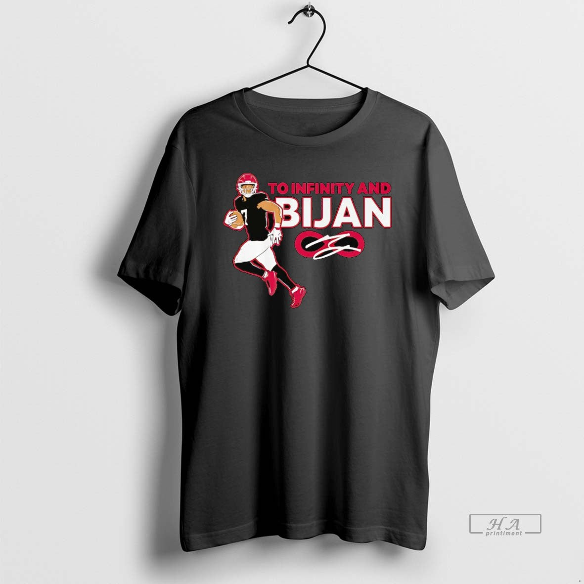 Official Bijan Robinson To Infinity And Bijan Signature T-Shirts, Hoodie, Sweatshirt | InkRitualCo.com