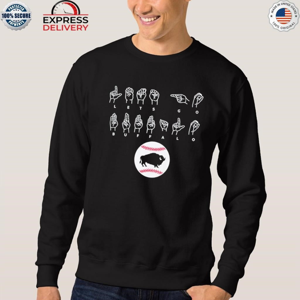 Bisons Let’s Go Buffalo Asl Language Shirt