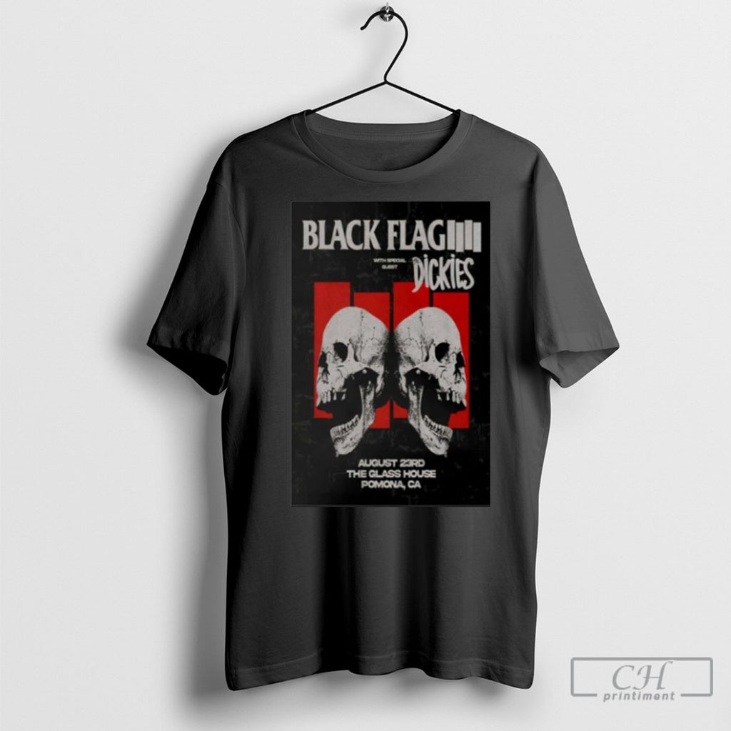 Official Black Flag 8 23 2025 Pomona Ca Poster T Shirts Hoodie, Sweatshirt | InkRitualCo.com