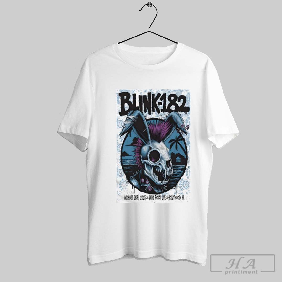 Official Blink 182 Concert Hollywood Fl 28 August 2025 Poster T-Shirts, Hoodie, Sweatshirt | InkRitualCo.com