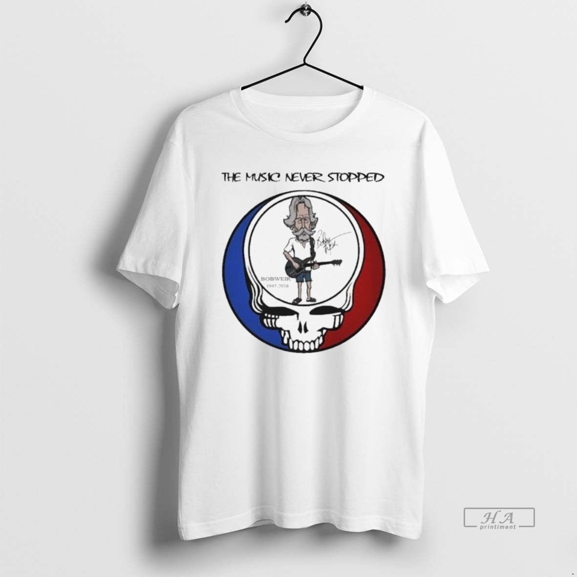 Official Bob Weir Grateful Dead 1947 2026 Signature The Music Never Stopped T-Shirts, Hoodie, Sweatshirt | InkRitualCo.com