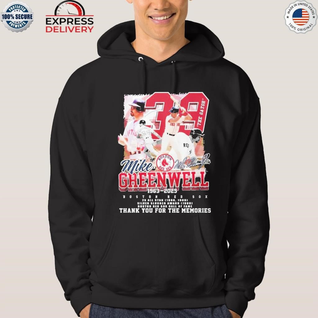 Boston Red Sox Mike Creenweell 1963-2025 Thank You For The Memories Shirt