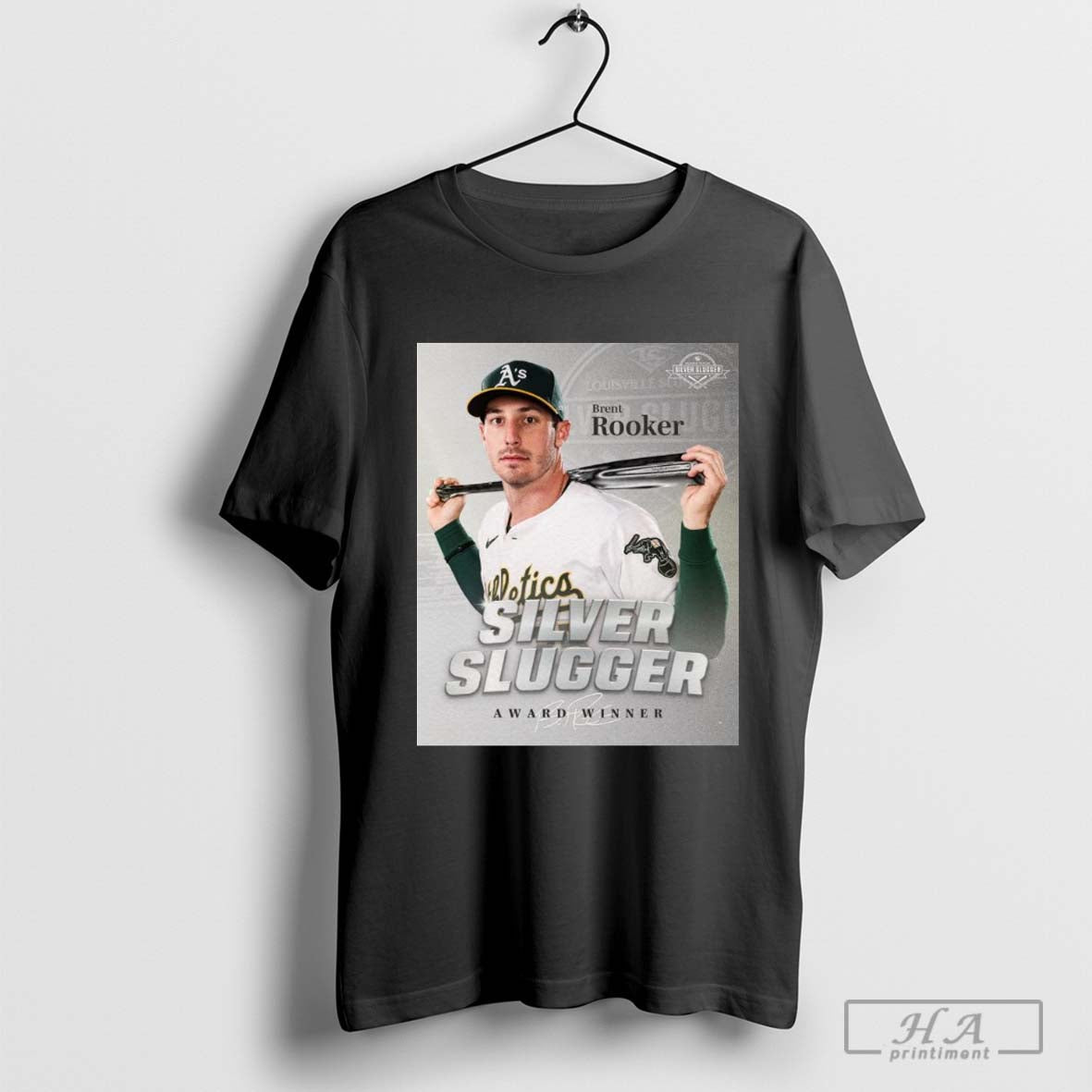 Official Brent Rooker Oakland Athletics Mlb 2024 Silver Slugger Award Winner Signature T-Shirts, Hoodie, Sweatshirt