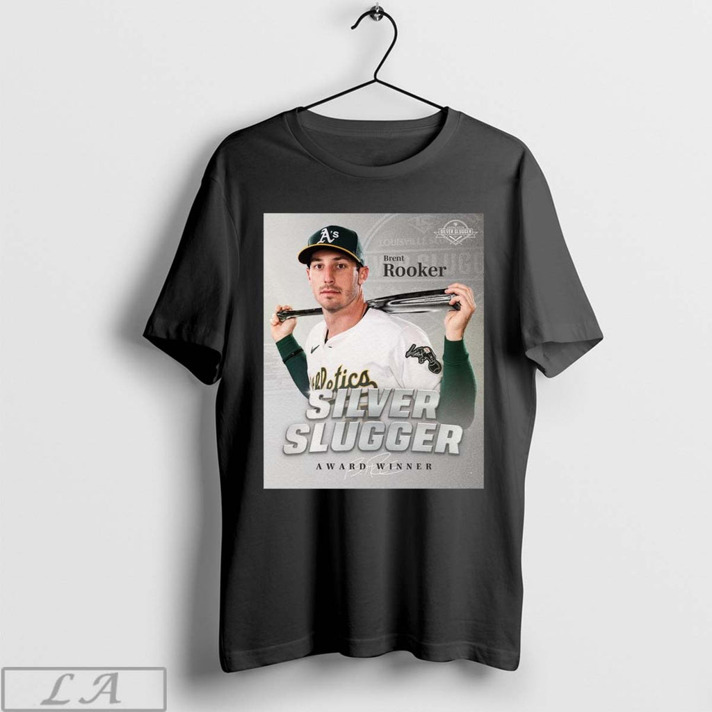 Official Brent Rooker Oakland Athletics Mlb Silver Slugger Award Winner Signature Poster T-Shirts, Hoodie, Sweatshirt