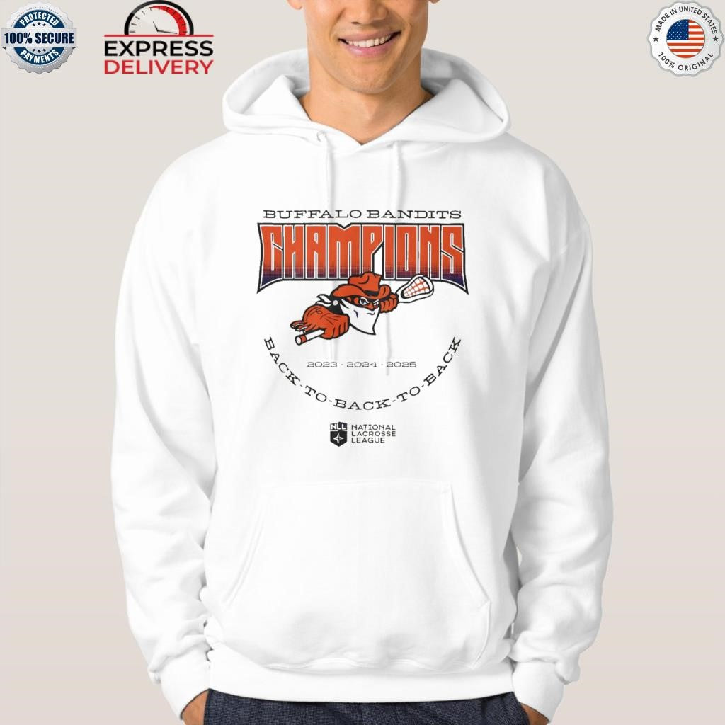 Buffalo Bandits Back To Back To Back Nll Champions 2025 Shirt