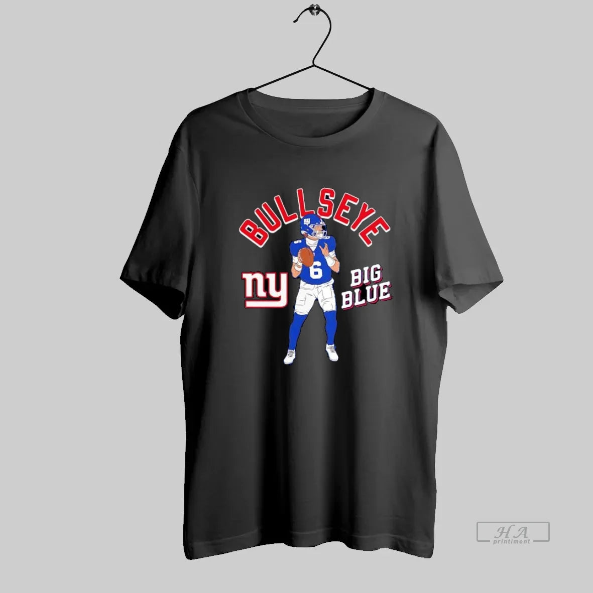 Official Bullseye Big Blue Ny Giants 6 Cartoon Player Football T-Shirts, Hoodie, Sweatshirt | InkRitualCo.com