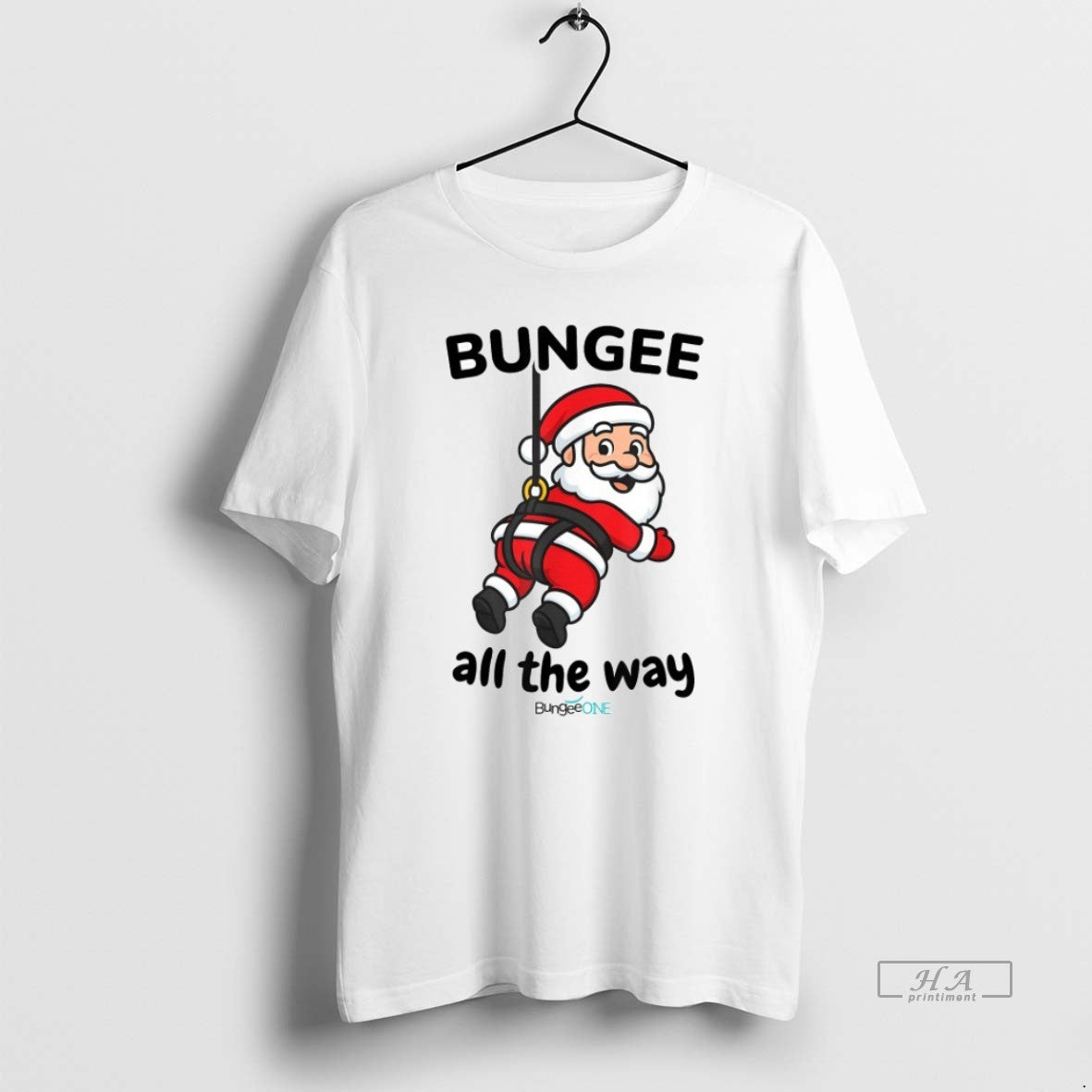 Official Bungee All The Way Santa Christmas T-Shirts, Hoodie, Sweatshirt | InkRitualCo.com