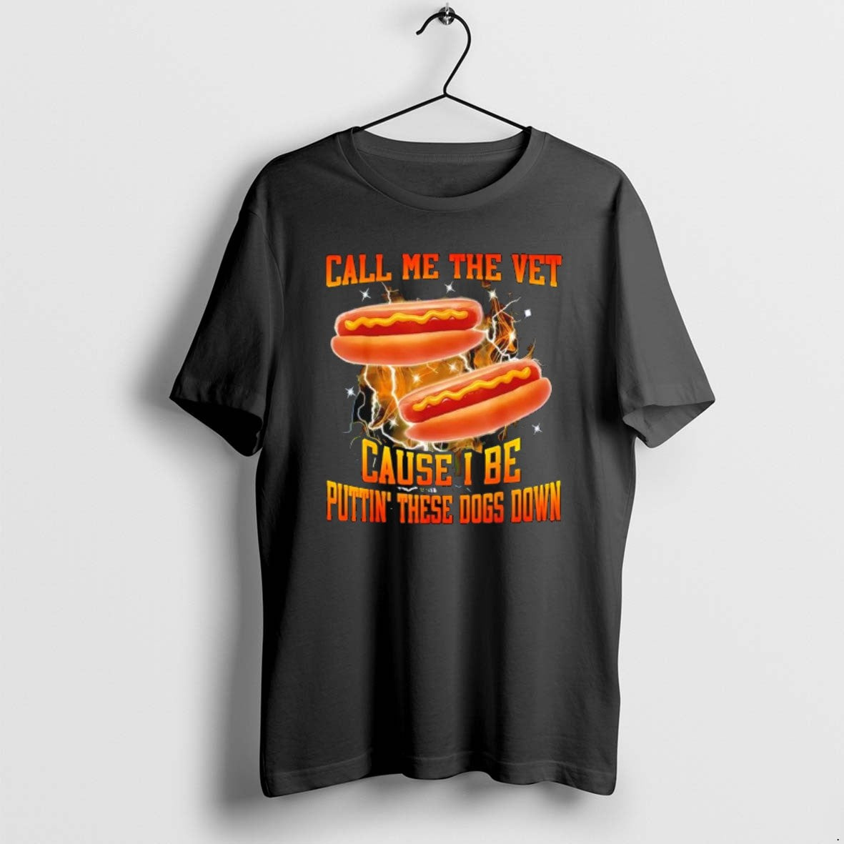 Official Call Me The Vet Cause I Be Puttin These Dogs Down Hot Dog Graphic T-Shirts, Hoodie, Sweatshirt | InkRitualCo.com