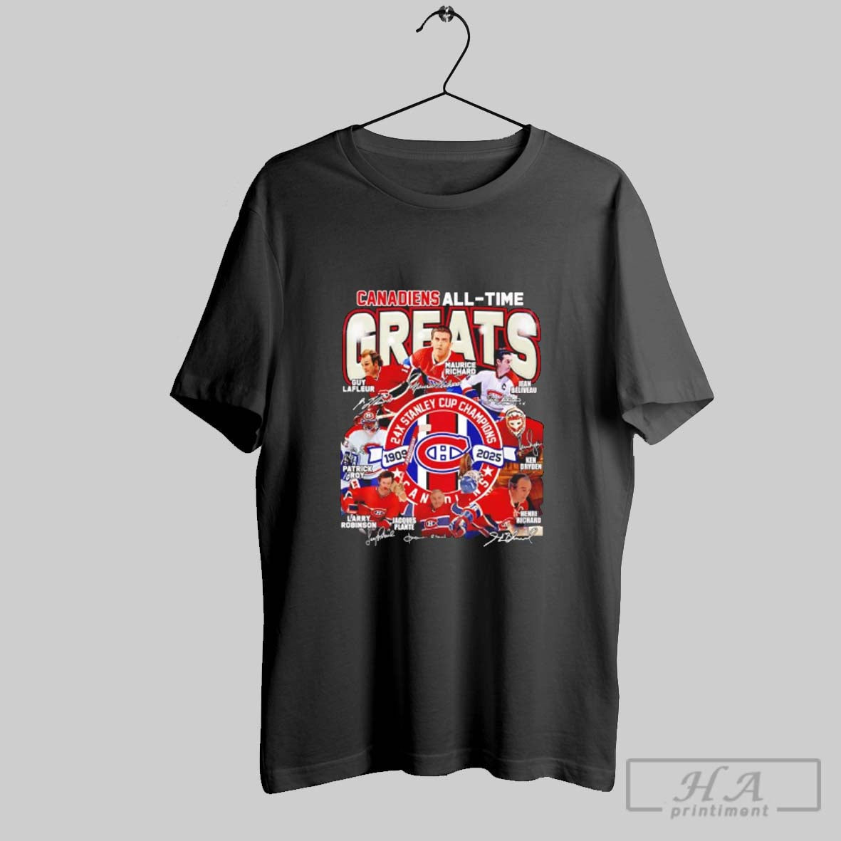 Official Canadiens All Time Greats 24x Stanley Cup Champions Signature T-Shirts, Hoodie, Sweatshirt | InkRitualCo.com