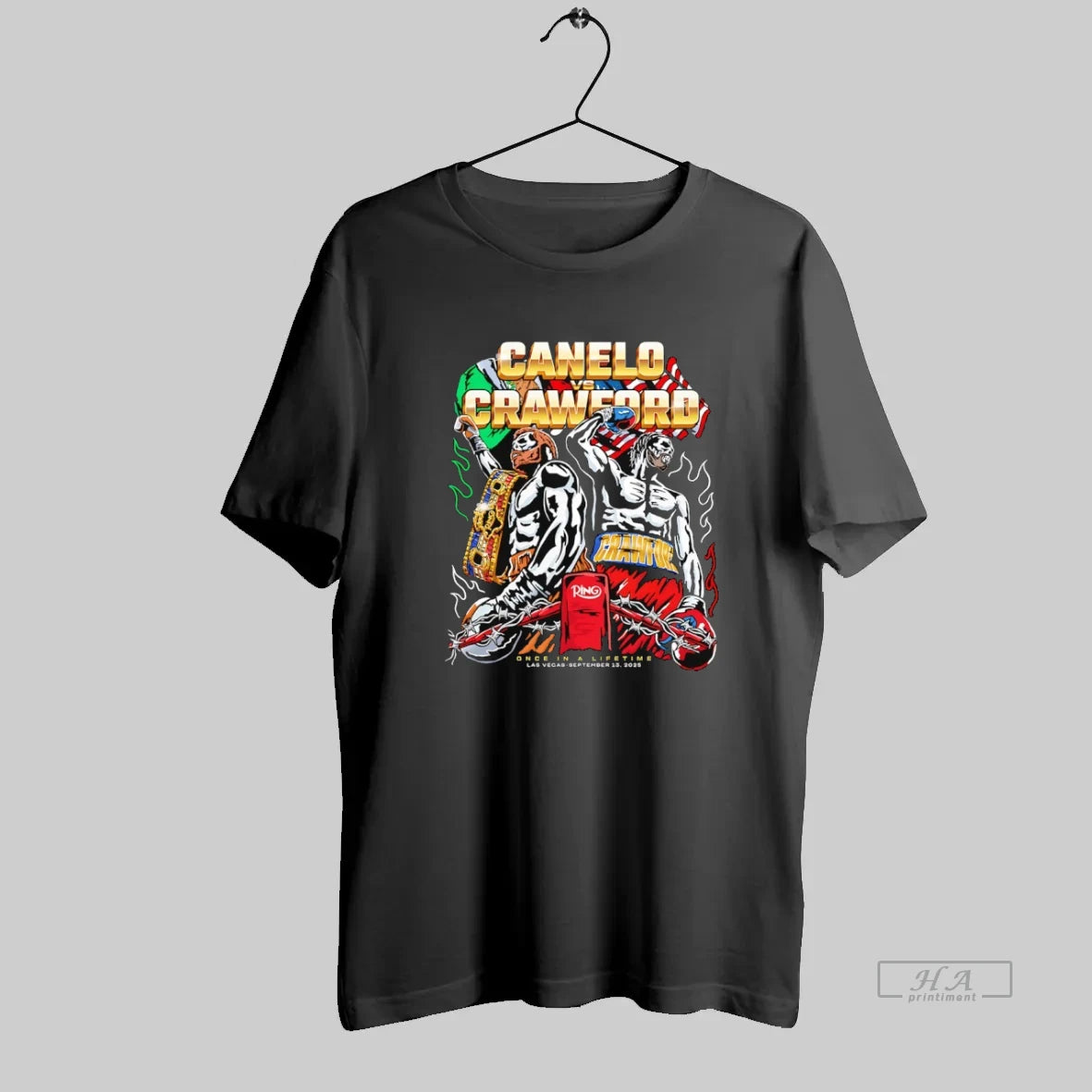 Official Canelo Vs Crawford Once In A Lifetime 2025 T-Shirts, Hoodie, Sweatshirt | InkRitualCo.com