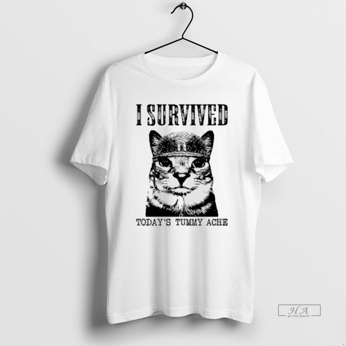 Official Cat I Survived Todays Tummy Ache Survivor T-Shirts, Hoodie, Sweatshirt | InkRitualCo.com