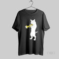 Official Cat Standing Playing A Golden Trumpet T-Shirts, Hoodie, Sweatshirt | InkRitualCo.com