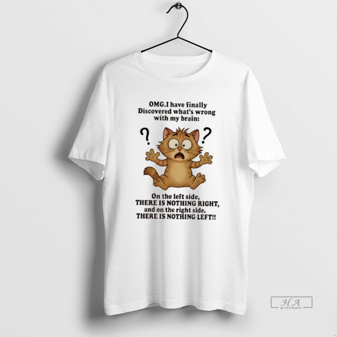 Official Cat Omg I Have Finally Discovered Whats Wrong With My Brain T-Shirts, Hoodie, Sweatshirt | InkRitualCo.com