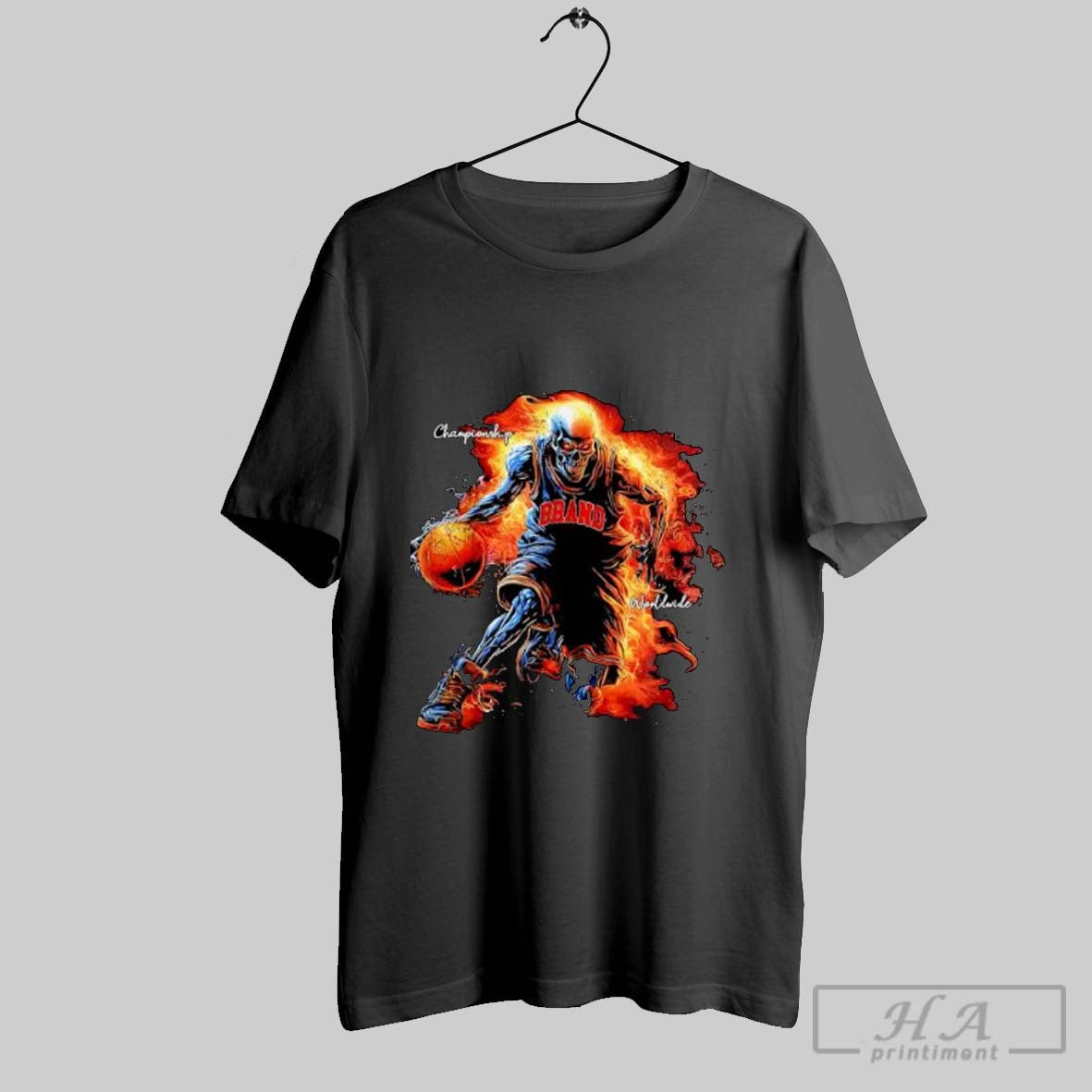 Official Championship Worldwide Flaming Skeleton Basketball Player T-Shirts, Hoodie, Sweatshirt | InkRitualCo.com