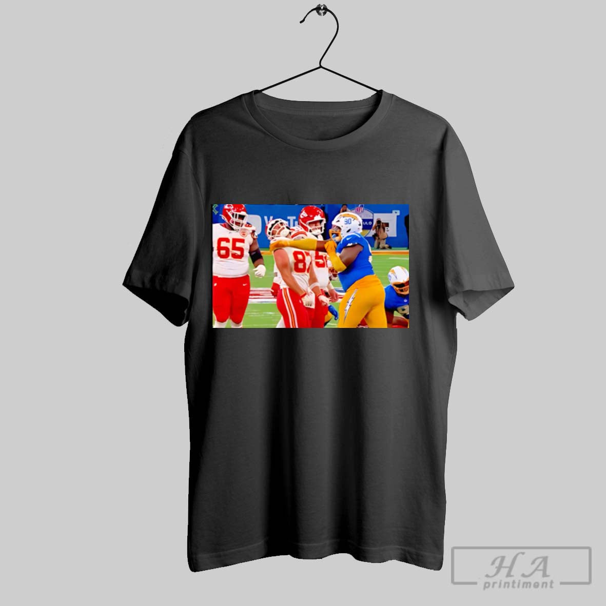 Official Chargers Player Slapped Travis Kelce In The Face Poster T-Shirts, Hoodie, Sweatshirt | InkRitualCo.com