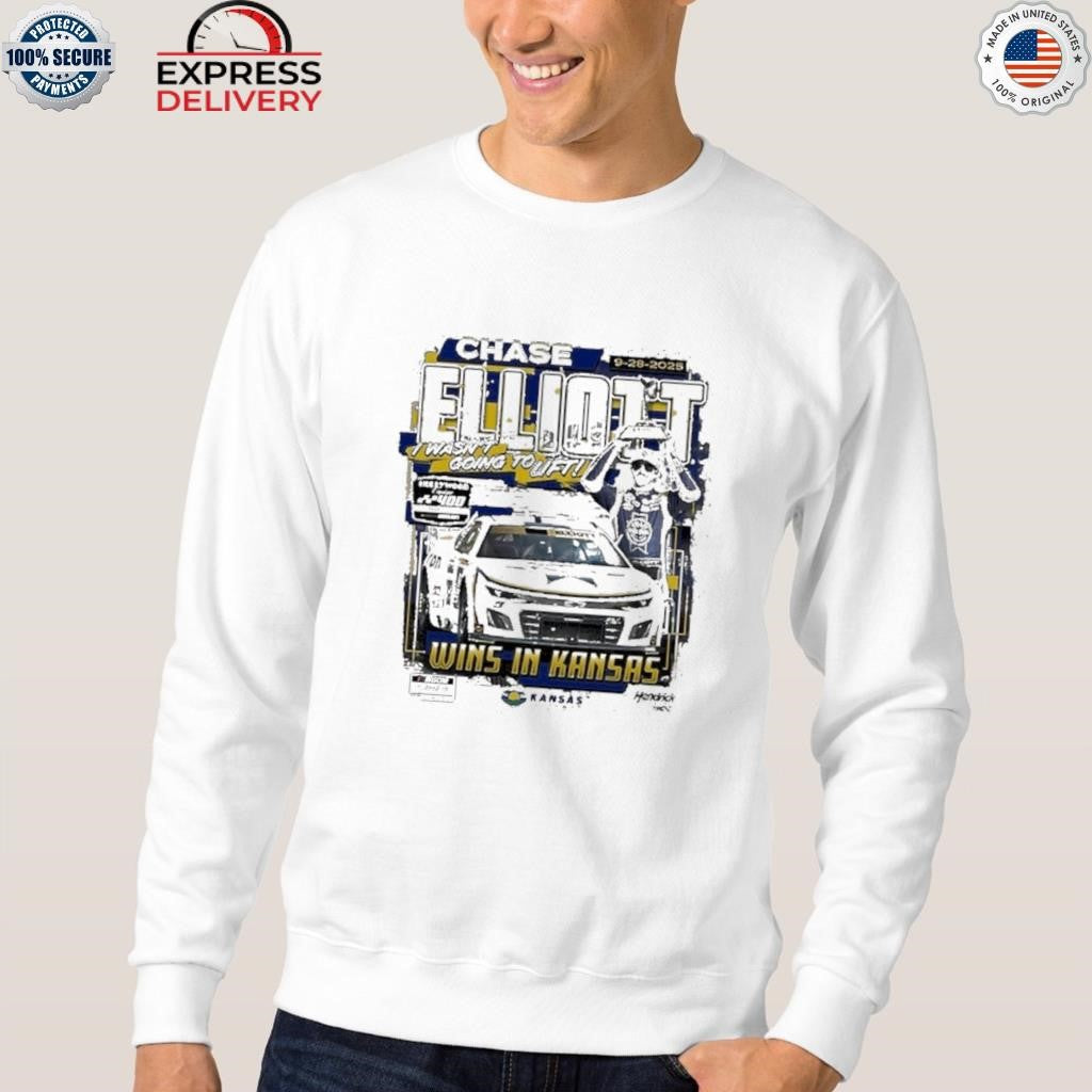 Chase Elliott Checkered Flag Sports 2025 Hollywood Casino 400 Race Winner Shirt