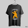 Official Chicago Champs Bear With Crown Holding Baseball Bat S Black T-Shirts, Hoodie, Sweatshirt | InkRitualCo.com