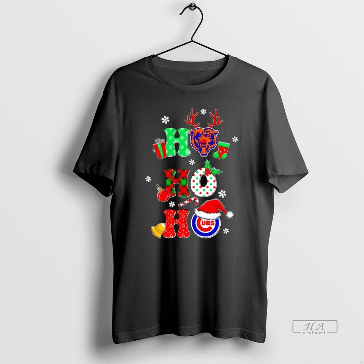 Official Chicago Sports Teams Bears And Cubs Ho Ho Ho Christmas T-Shirts, Hoodie, Sweatshirt | InkRitualCo.com