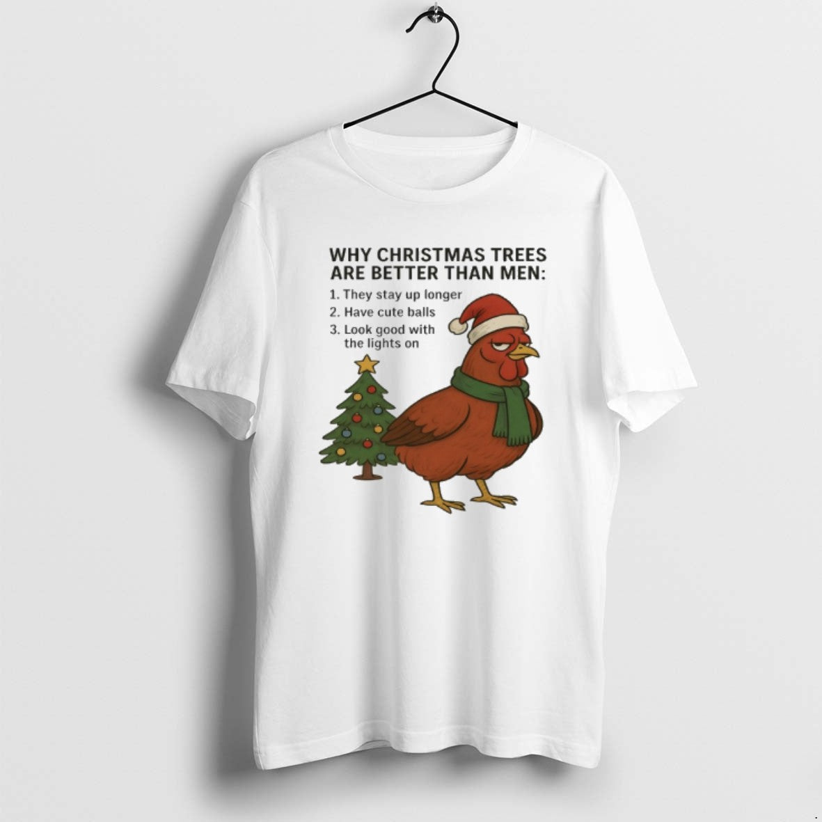 Official Chicken Santa Why Christmas Tree Are Better Than Men T-Shirts, Hoodie, Sweatshirt | InkRitualCo.com