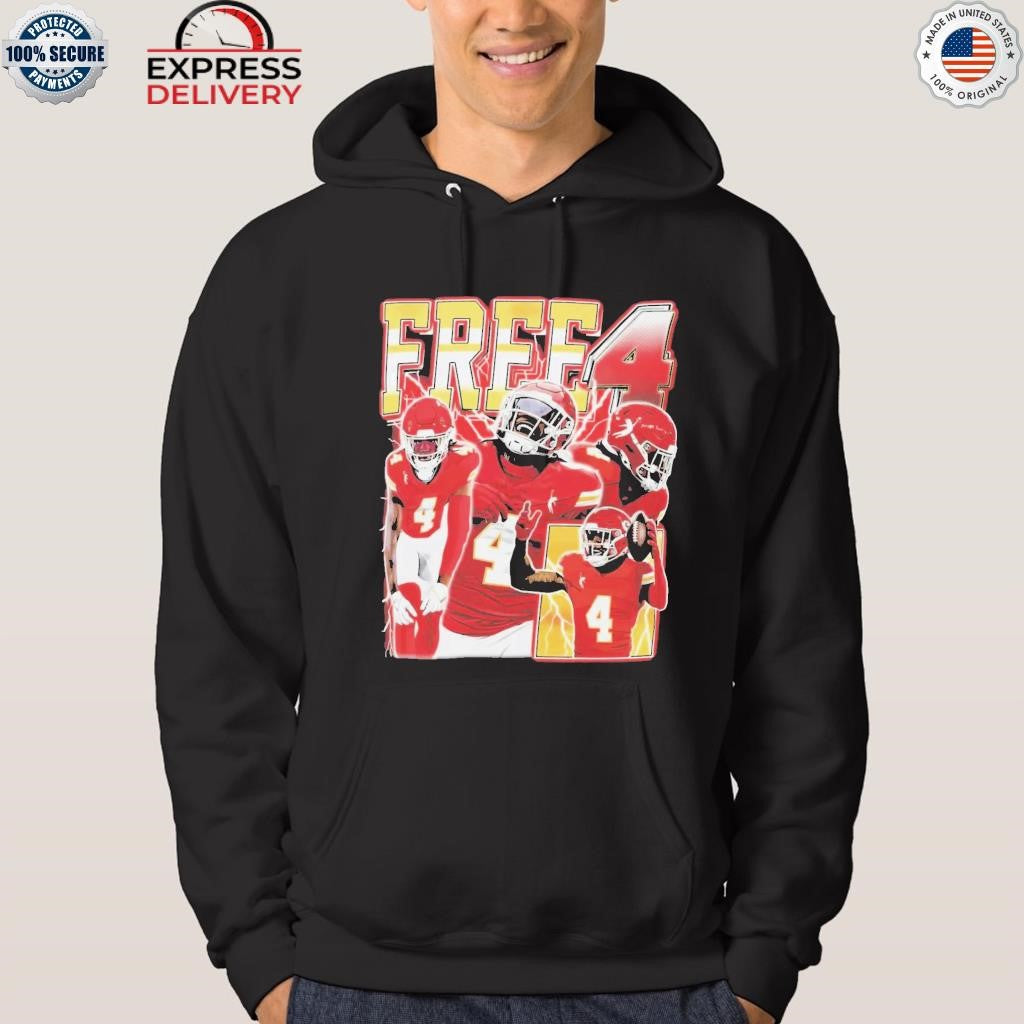Chiefs Rashee Rice Free 4 Shirt