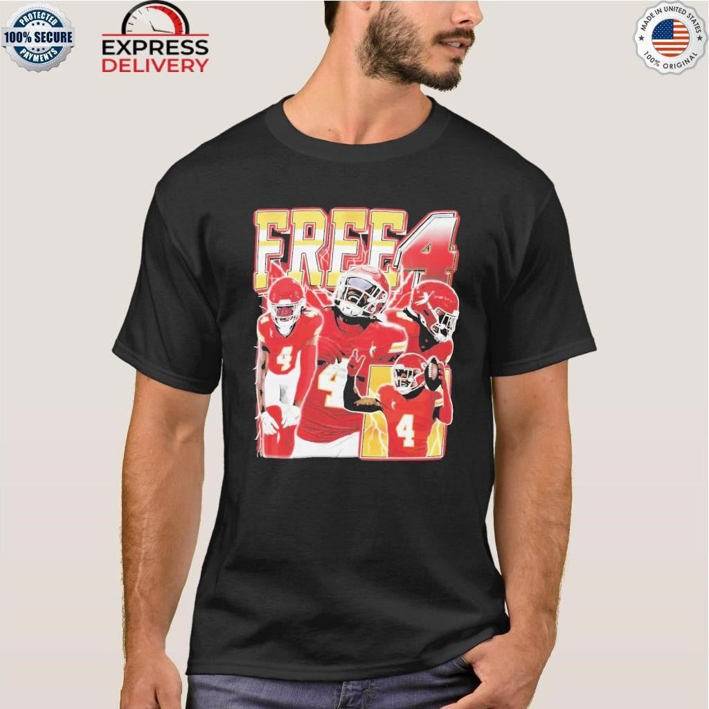 Chiefs Rashee Rice Free 4 Shirt