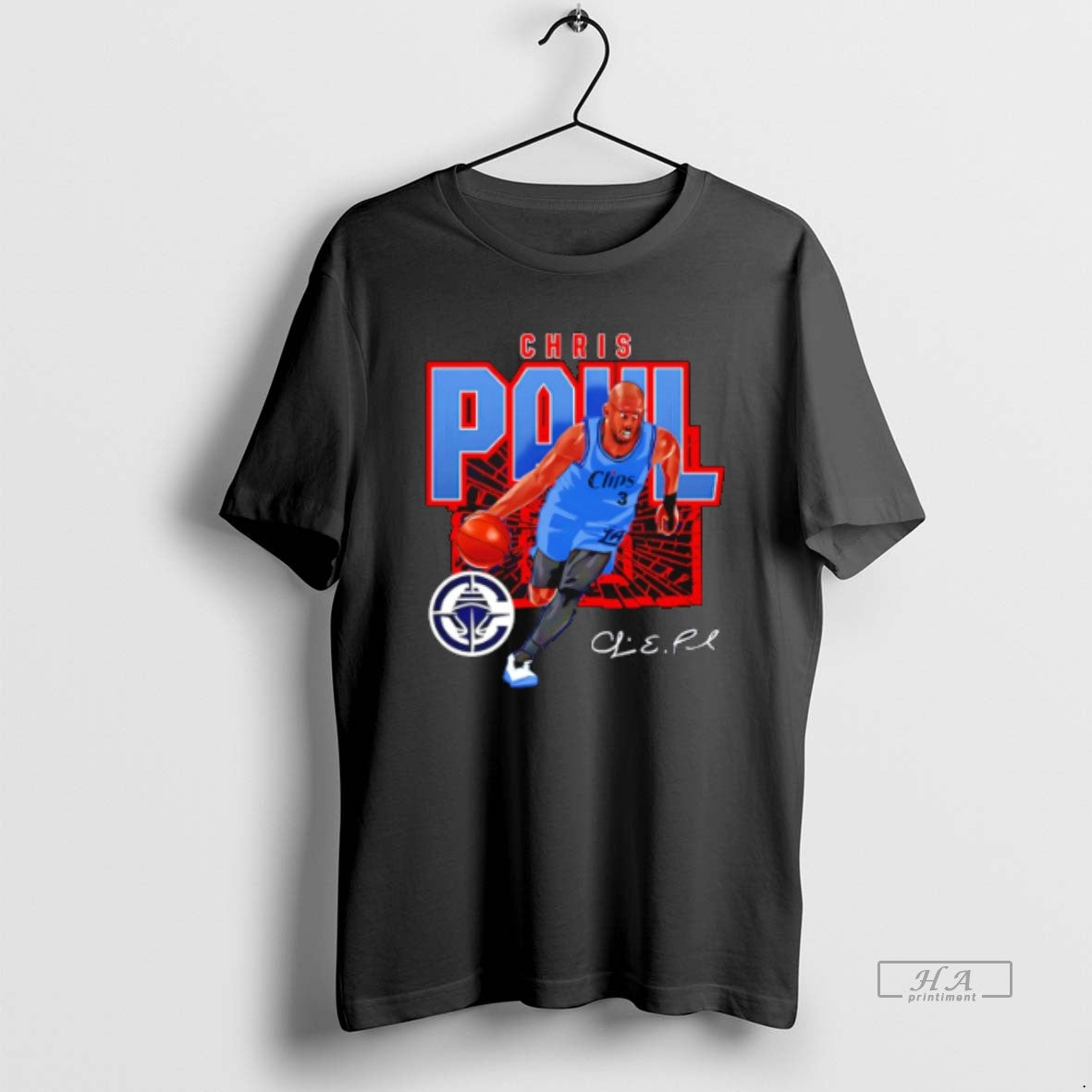 Official Chris Paul Los Angeles Clippers Shattered Signature T-Shirts, Hoodie, Sweatshirt | InkRitualCo.com