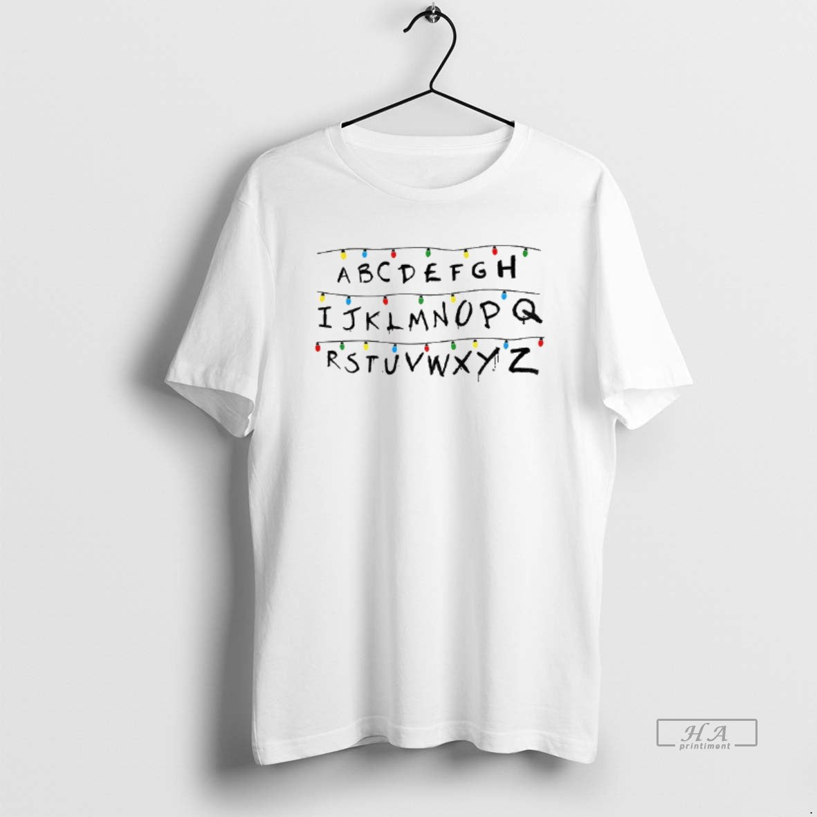 Official Christmas Alphabet String Lights T-Shirts, Hoodie, Sweatshirt | InkRitualCo.com