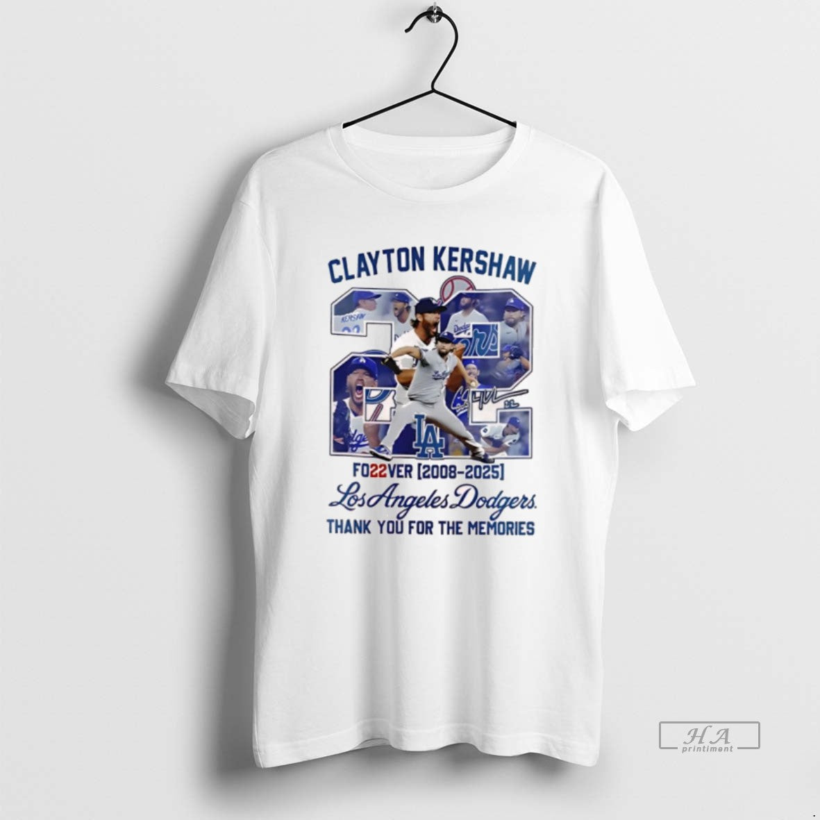 Official Clayton Kershaw Los Angeles Dodgers Fo22ver 2008 2025 Thank You For The Memories T-Shirts, Hoodie, Sweatshirt