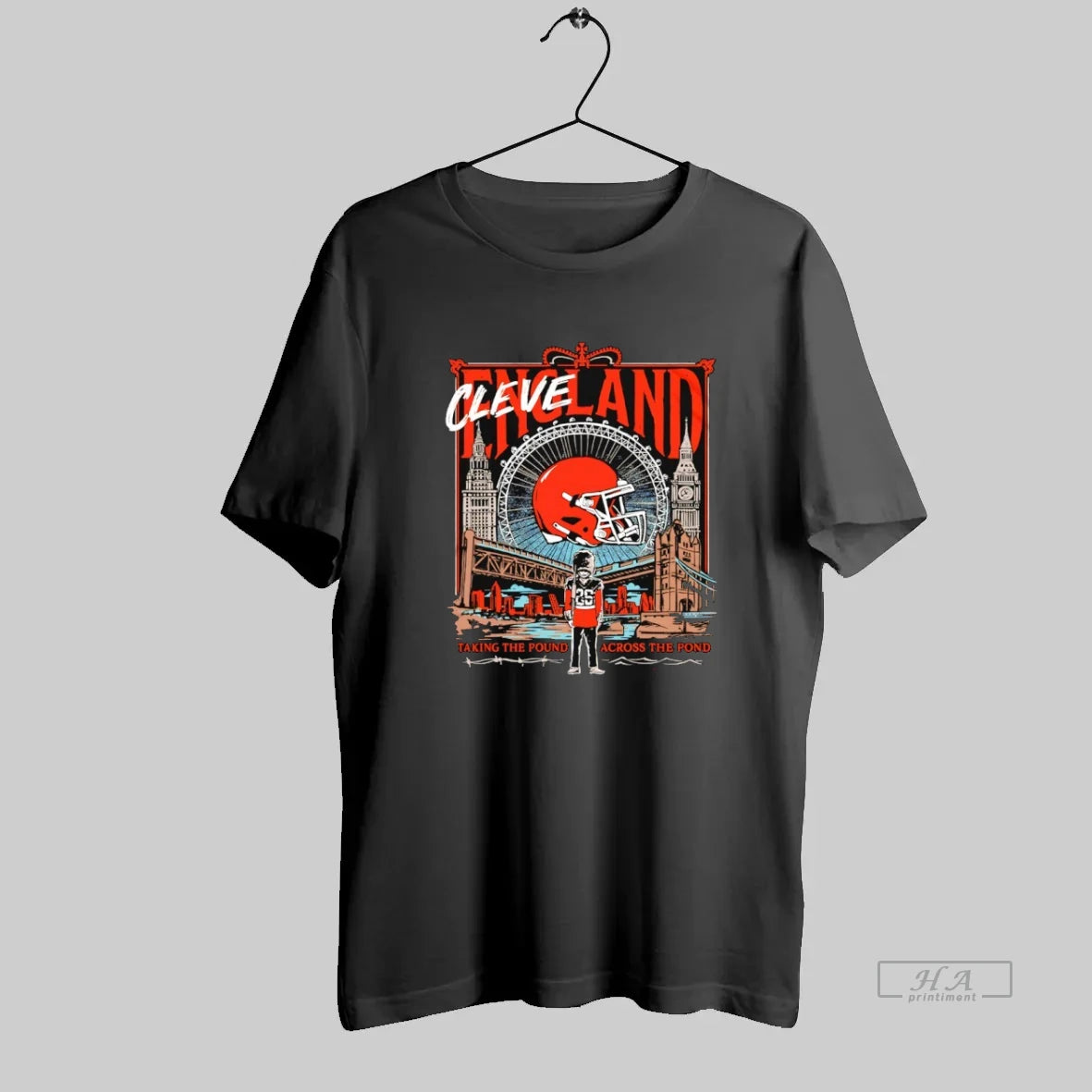 Official Cleveland Browns Football Taking The Pound Across The Pond Helmet T-Shirts, Hoodie, Sweatshirt | InkRitualCo.com