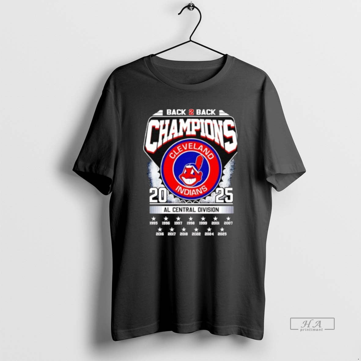 Official Cleveland Indians Back 2 Back Champions Al Central Division 2025 T-Shirts, Hoodie, Sweatshirt | InkRitualCo.com