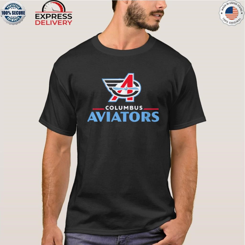 Columbus Aviators Lockup Logo Shirt
