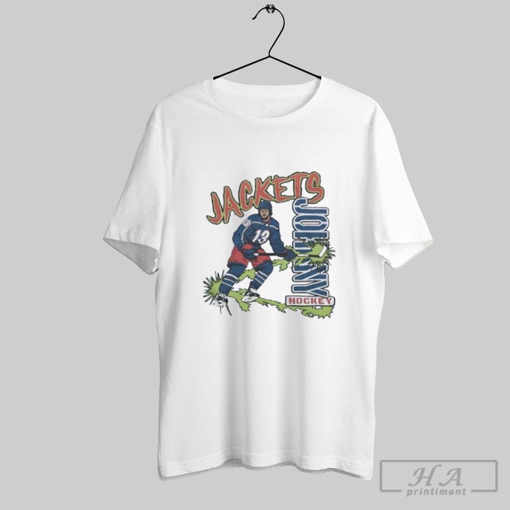 Official Columbus Blue Jackets Johnny Hockey 13 2025 T-Shirts, Hoodie, Sweatshirt | InkRitualCo.com