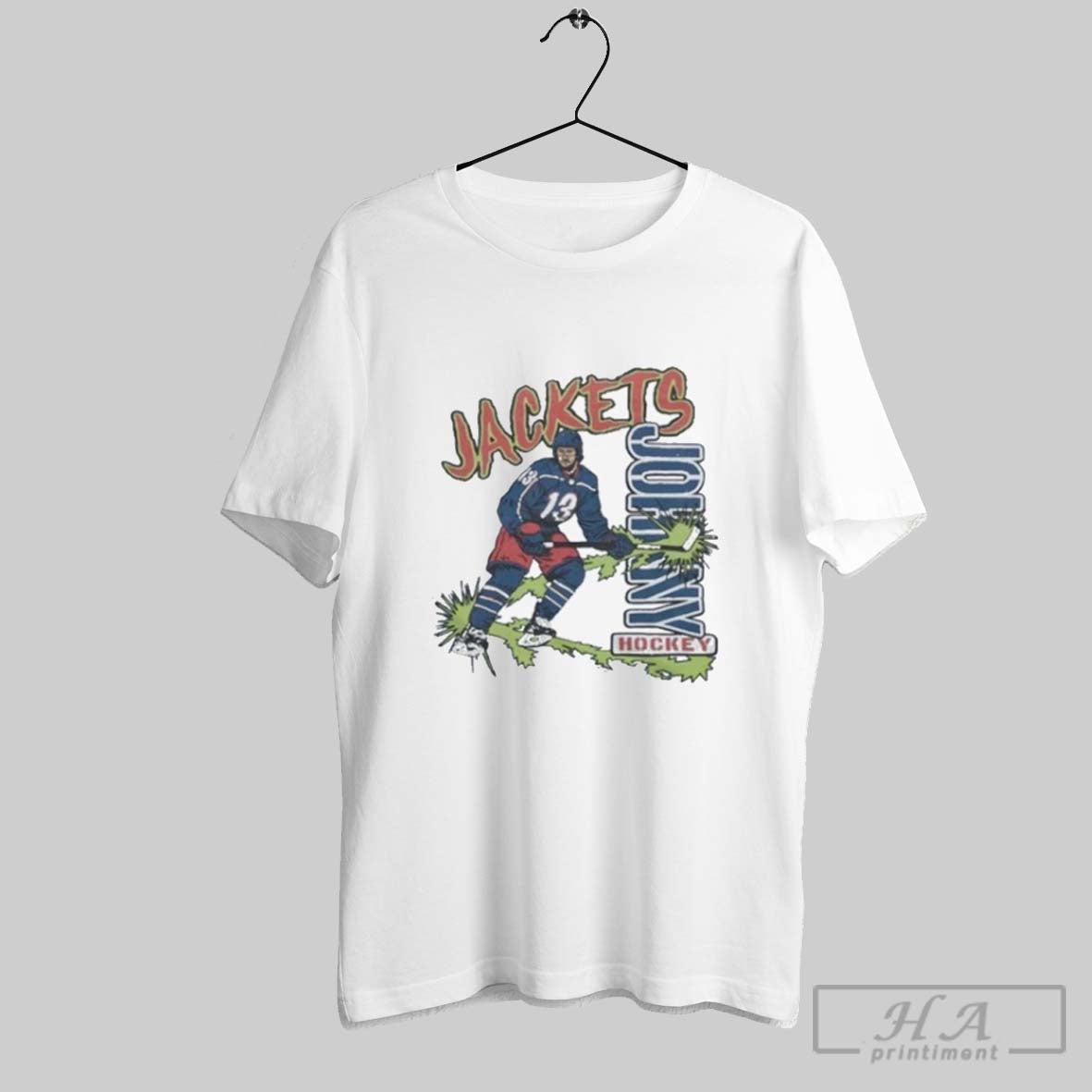 Official Columbus Blue Jackets Johnny Hockey 13 2025 T-Shirts, Hoodie, Sweatshirt | InkRitualCo.com