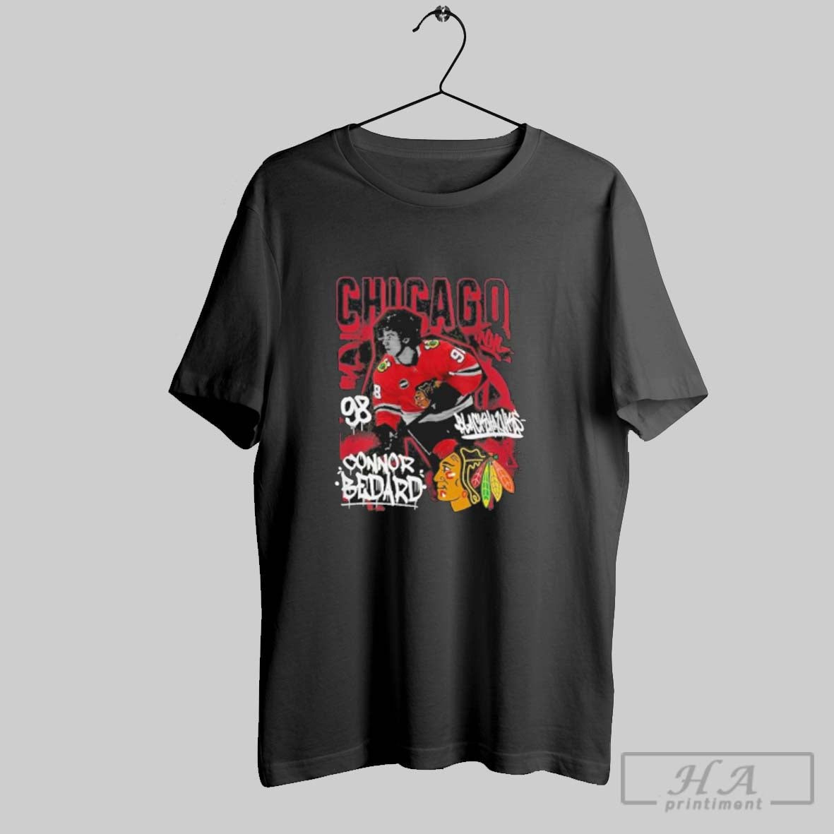 Official Connor Bedard Chicago Blackhawks Photo Reel Graphic T-Shirts, Hoodie, Sweatshirt | InkRitualCo.com