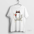 Official Cool Cat Happiness Is A Glass Of Wine T-Shirts, Hoodie, Sweatshirt | InkRitualCo.com